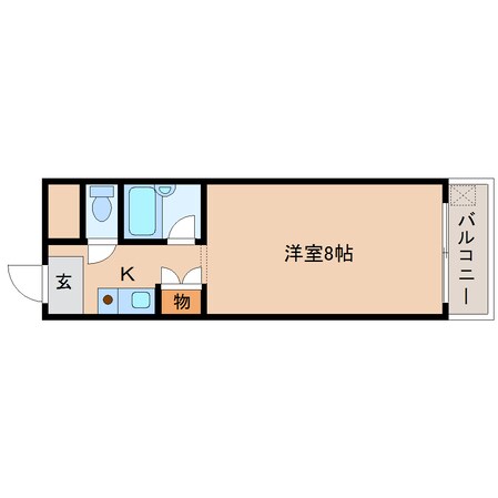 東生駒駅 徒歩5分 1階の物件間取画像